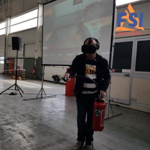 Innovations bloc la réalité virtuelle incendie - évacuation C